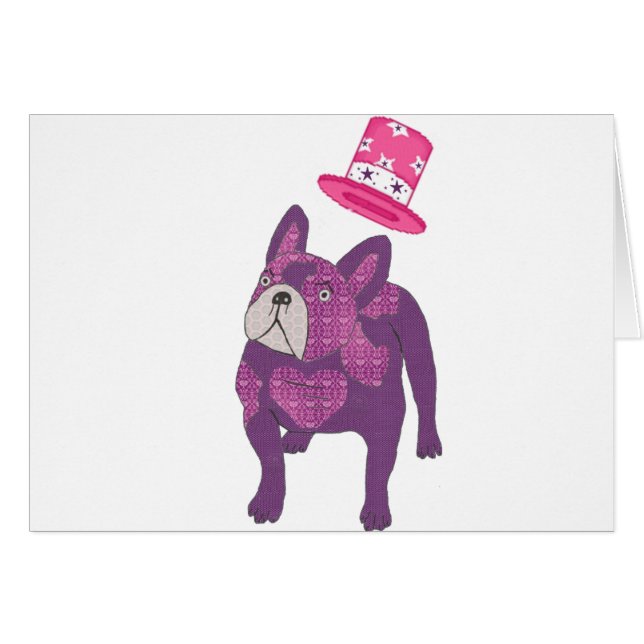 French bulldog with cylinder (Front Horizontal)