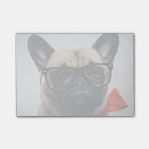 French Bulldog With Glasses And Bow Tie Post-it Notes