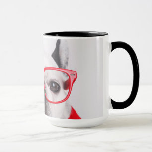 French Bulldog with Glasses and Shirt Mug