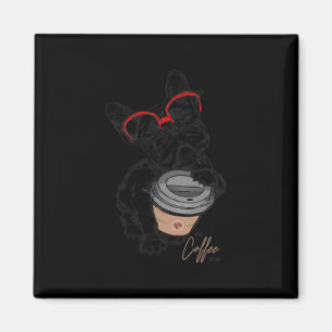 French Bulldog With Gles Coffee Gift Magnet