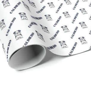 French bulldog with name Wrapping Paper