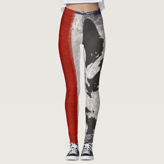 French Bulldog Womens Leggings Pants (Front)