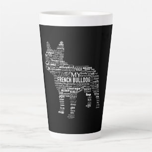French Bulldog Words T Ways To Describe My French Latte Mug