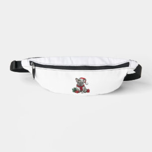 French Bulldog Xmas Lighting Santa French Bulldog Bum Bags