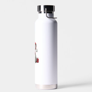 French Bulldog Xmas Lighting Santa French Bulldog  Water Bottle