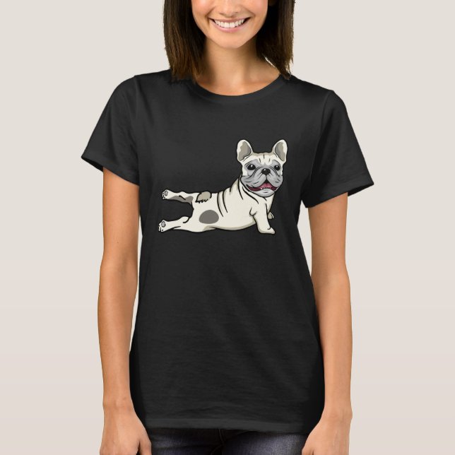 French Bulldog Yoga Frenchie Namaste Men T-Shirt (Front)