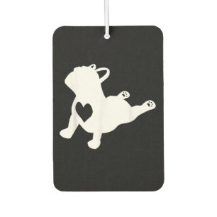 French Bulldog Yoga Pose Love Heart Gift Car Air Freshener