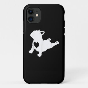 French Bulldog Yoga Pose Love Heart Gift iPhone 11 Case