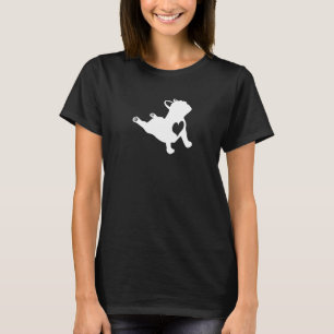 French Bulldog Yoga Pose Namaste In Bed Yoga Fitne T-Shirt
