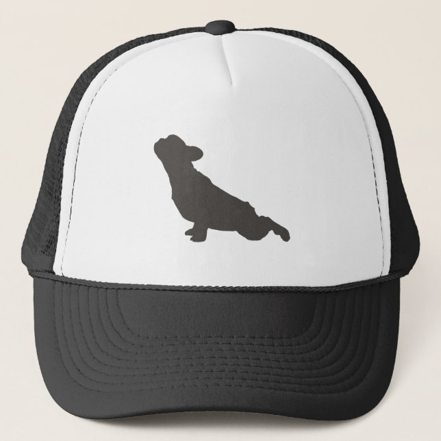French Bulldog Yoga Pose Trucker Hat (Front)