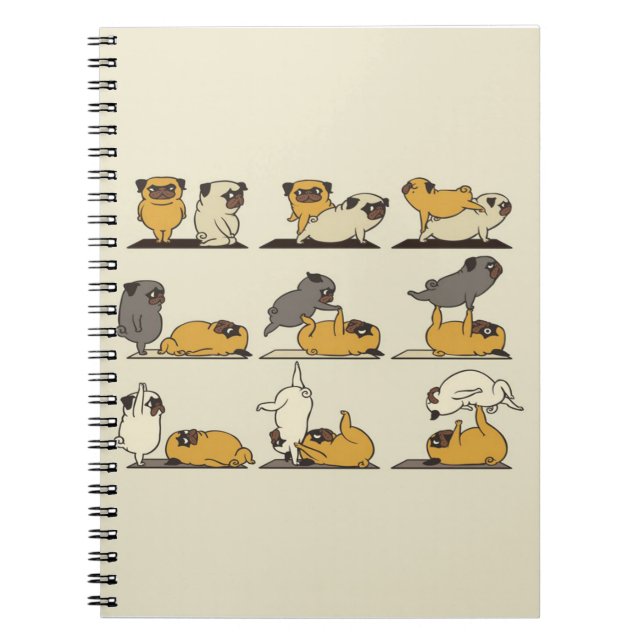 French Bulldog Yoga Poses | Dog Yoga Lovers Notebook (Front)