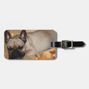 French. bulldoge luggage tag