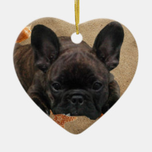 French Bulldogge Christmas tree ornamentation Ceramic Tree Decoration