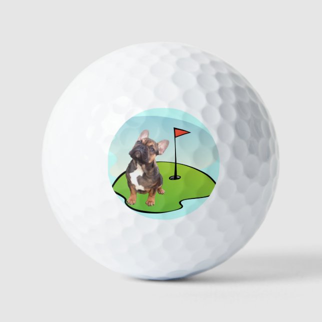 French bulldogge golf balls (Front)