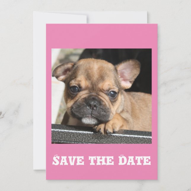 French Bulldogge Invitation (Front)