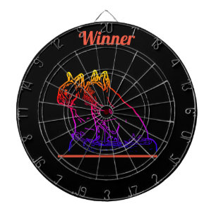 French Bulldogge two friends Dartboard