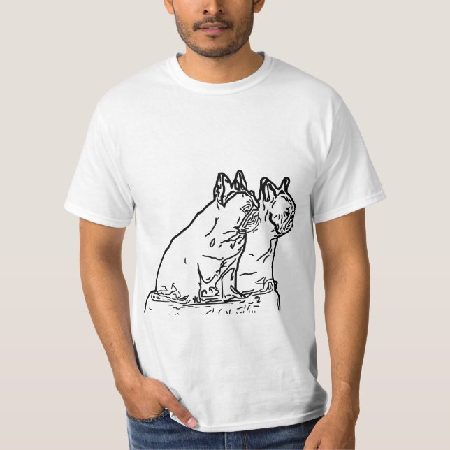 French Bulldogge two friends T-Shirt (Front)