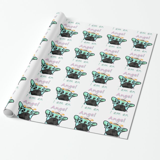 French Bulldoggen gift paper (Unrolled)