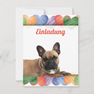 French Bulldoggen Invitation