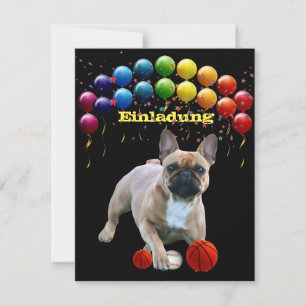French Bulldoggen Invitation