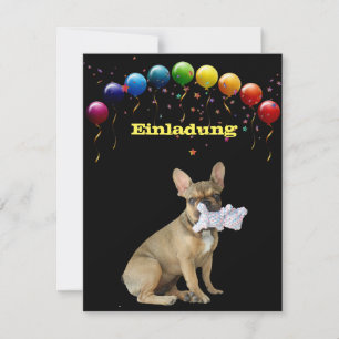 French Bulldoggen Invitation
