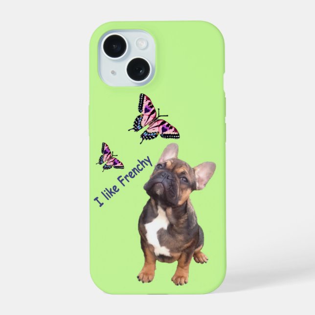 French Bulldoggen iPhone 15 Case (Back)