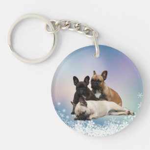 French Bulldoggen Key Ring