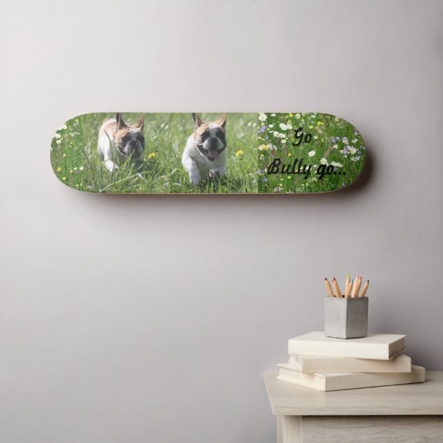 French Bulldoggen skateboard (Wall Art (Horz))