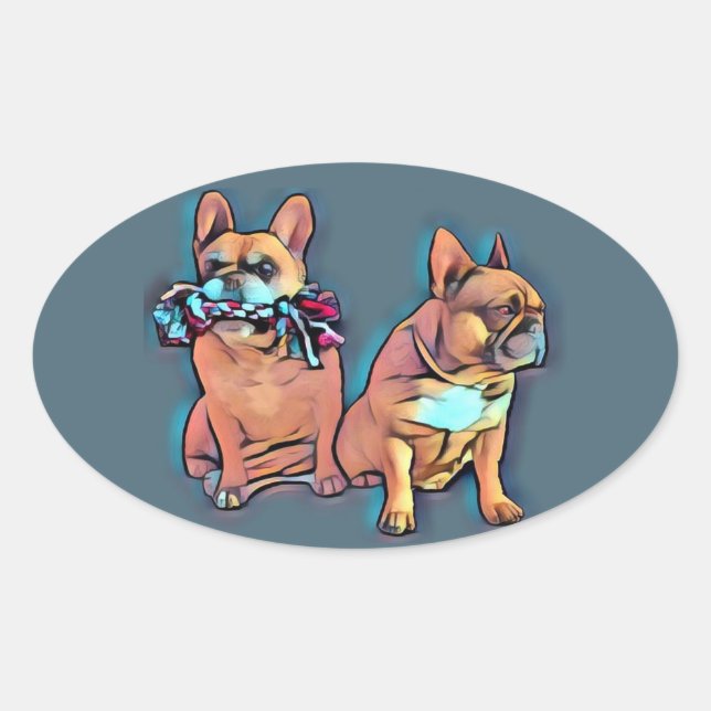 French Bulldoggen sticker (Front)