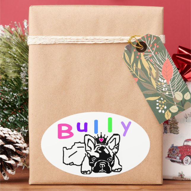 French Bulldoggen sticker (Holiday)
