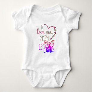 French Bulldoggen Strampler Baby Bodysuit