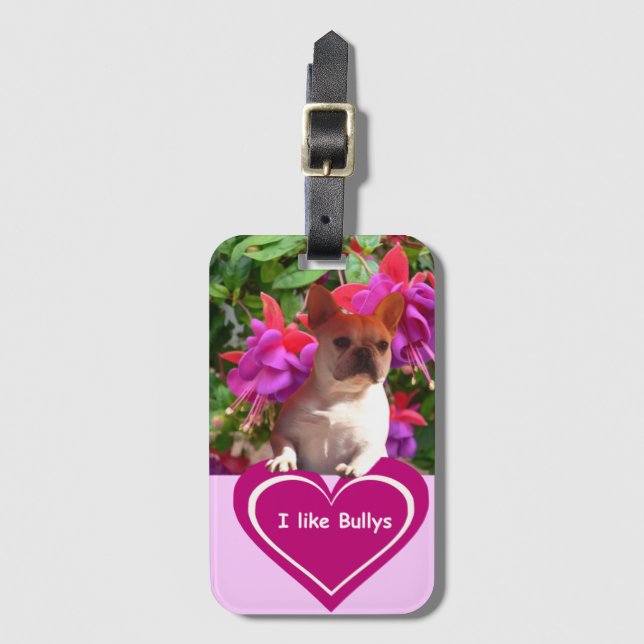 French Bulldoggen trunk Luggage Tag (Front Vertical)