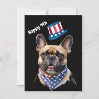 French Bulldogs America 4th of July
