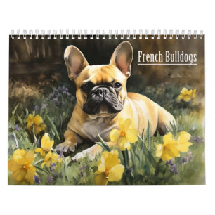 French Bulldogs Calendar, any year Calendar