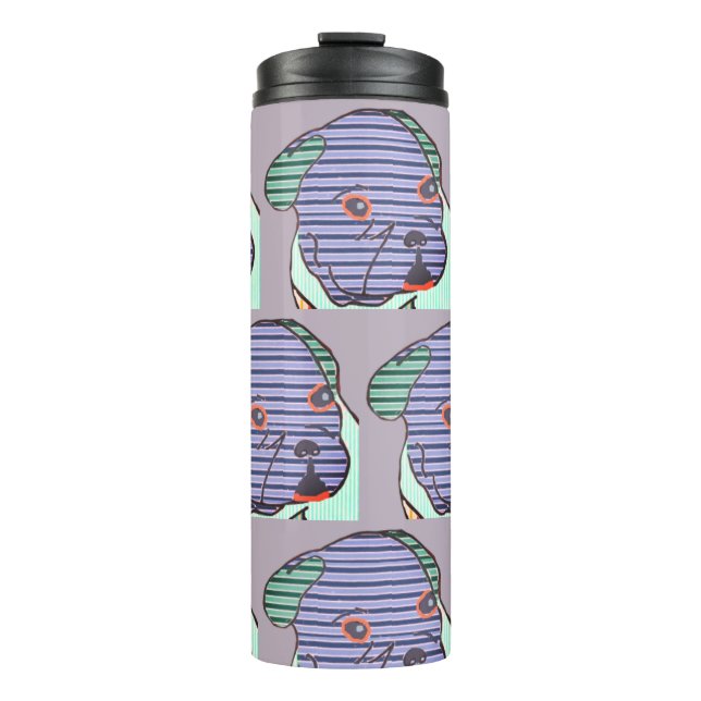 French Bulldogs Comic French Bulldog Thermal Tumbler (Front)