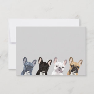 French Bulldogs Cute Frenchie Pet Dog Card