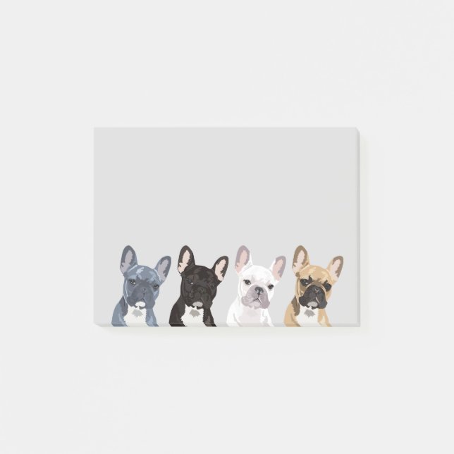 French Bulldogs | Cute Frenchie Pet Dog Post-it Notes (Front)