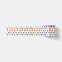 French Bulldogs Fun Animated Multicoloured Ribbon