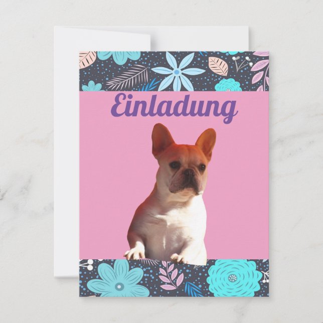 French Bulldogs Invitation French Bulldog (Front)