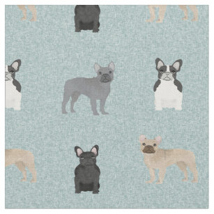 French Bulldog Fabric Zazzle Co Uk