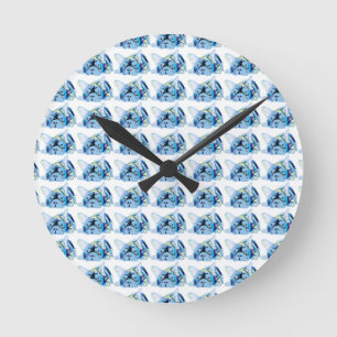 French Bulldogs Round Clock