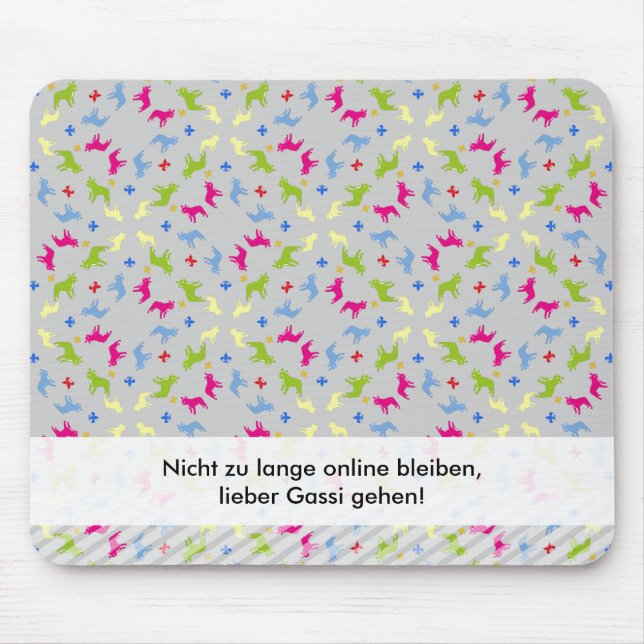 French Bulldogs statement  Mouse Mat (Front)