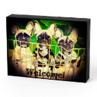 French Bulldogs Welcome Sign