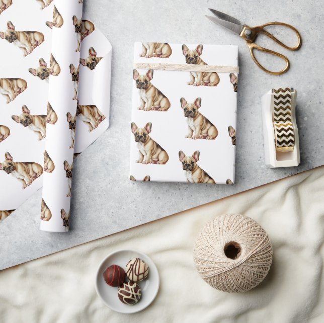 French Bulldogs Wrapping Paper (Crafts)