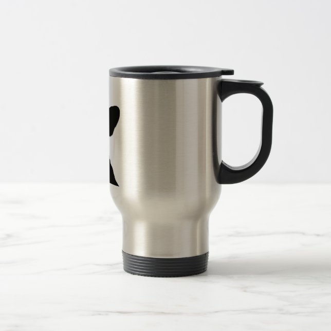 French Bully Head Travel Mug (Right)