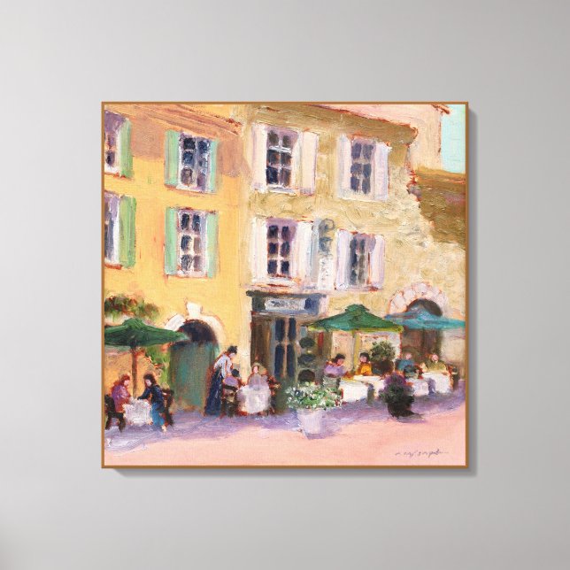 French Cafe Canvas Print (Front)