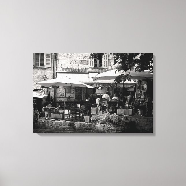 French Cafe Canvas Print (Front)