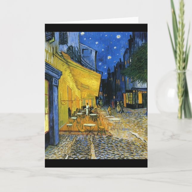 French Cafe Van Gogh Card (Front)