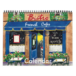 French Cafes, Calendar