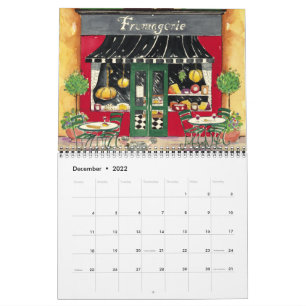 French Cafes, Calendar